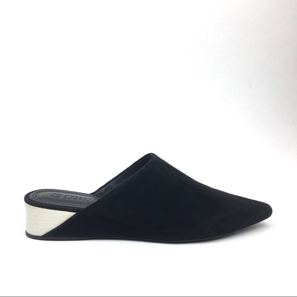 Mercedes Castillo mule black suede leather wedge - Picture 2 of 9